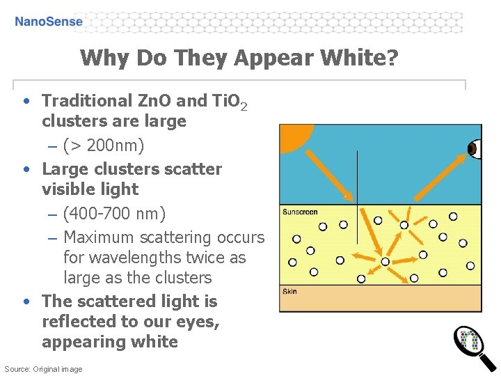 Why Do They Appear White? • Traditional Zn. O and Ti. O 2 clusters Why Do They Appear White? • Traditional Zn. O and Ti. O 2 clusters