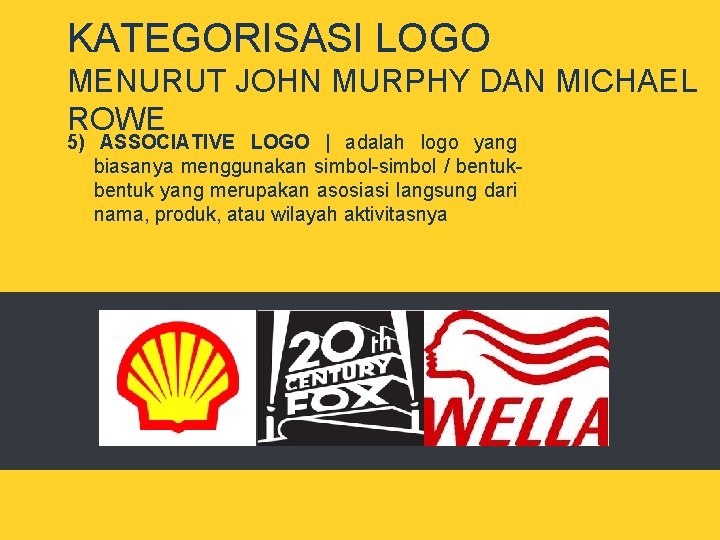 KATEGORISASI LOGO MENURUT JOHN MURPHY DAN MICHAEL ROWE 5) ASSOCIATIVE LOGO | adalah logo