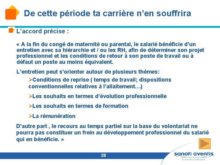 De cette période ta carrière n’en souffrira L’accord précise : « A la fin