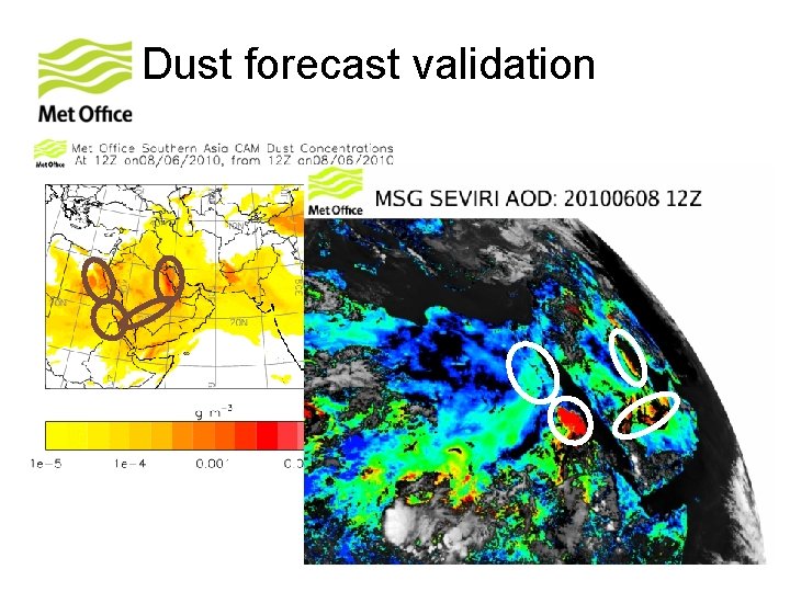 Dust forecast validation 