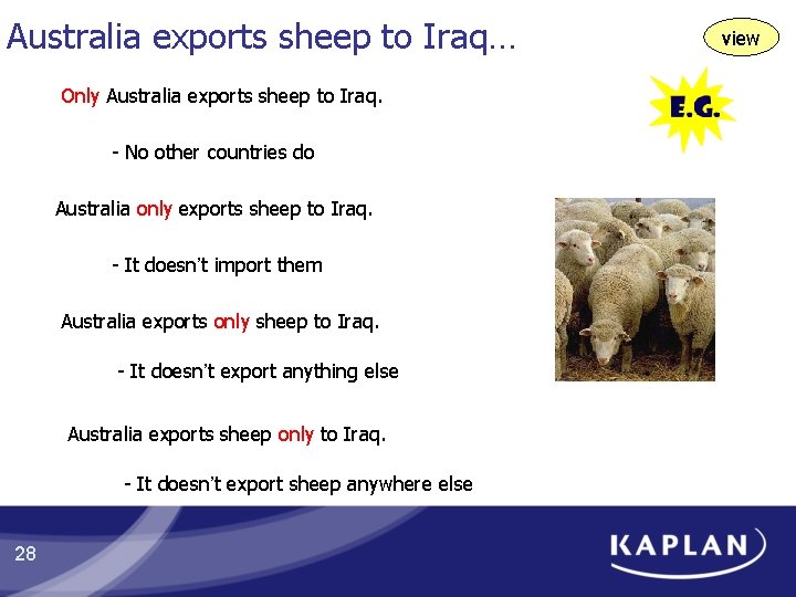 Australia exports sheep to Iraq… Only Australia exports sheep to Iraq. - No other Australia exports sheep to Iraq… Only Australia exports sheep to Iraq. - No other