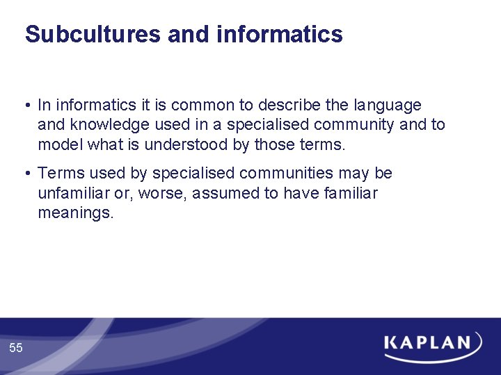 Subcultures and informatics • In informatics it is common to describe the language and Subcultures and informatics • In informatics it is common to describe the language and