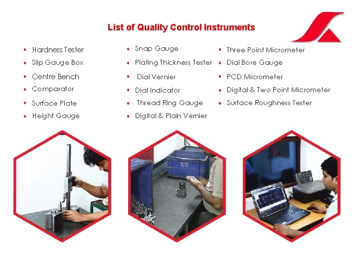 List of Quality Control Instruments List of Quality Control Instruments