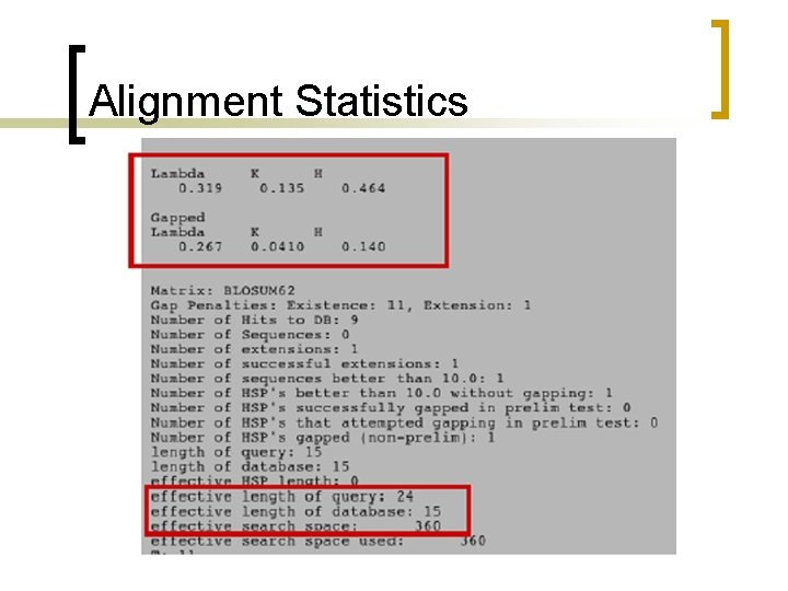 Alignment Statistics 