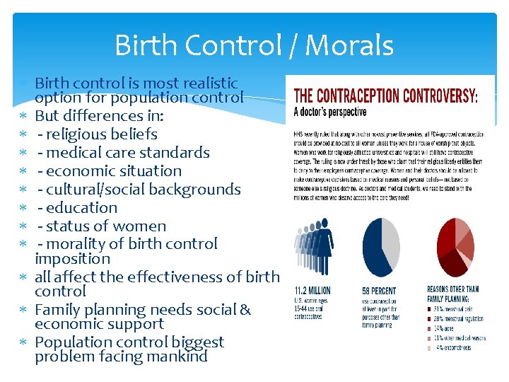 Birth Control / Morals Birth control is most realistic option for population control But