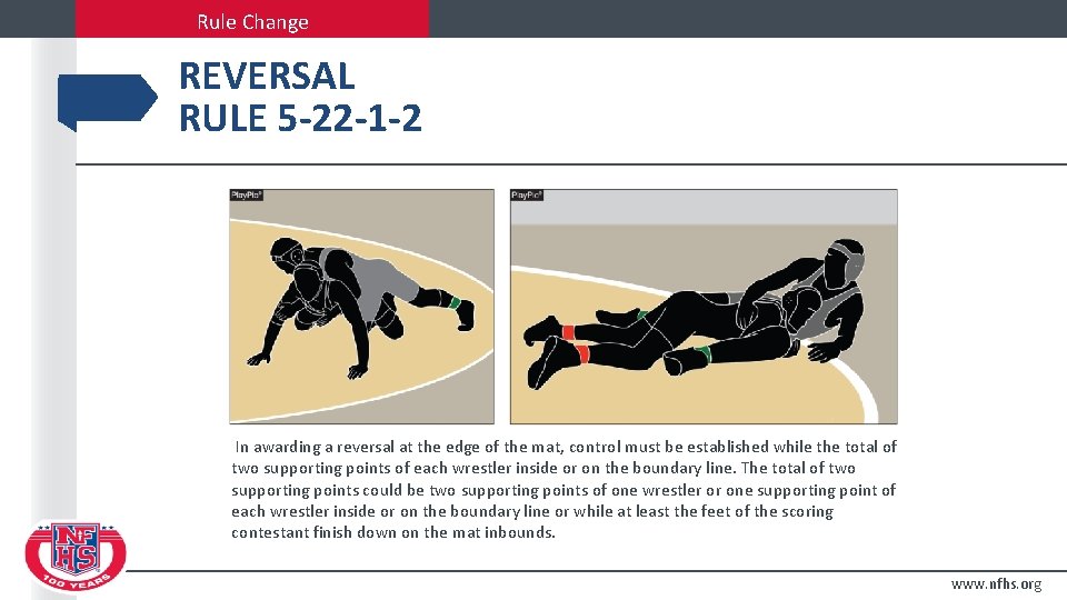 Rule Change REVERSAL RULE 5 -22 -1 -2 In awarding a reversal at the