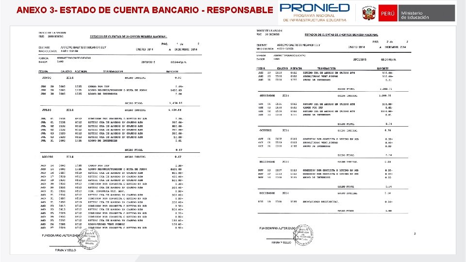 ANEXO 3 - ESTADO DE CUENTA BANCARIO - RESPONSABLE 