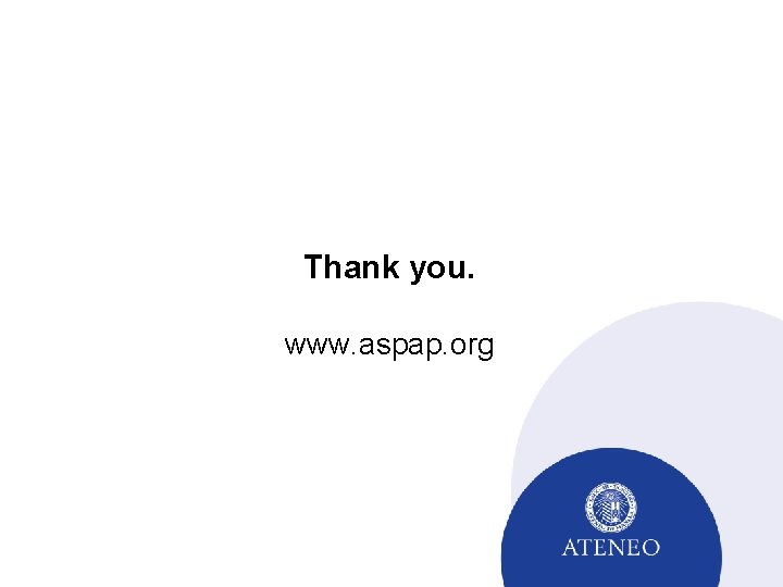 Thank you. www. aspap. org 