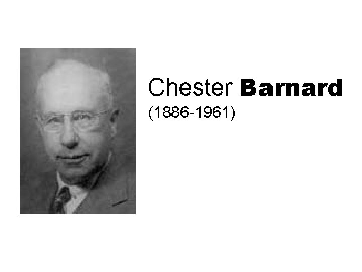 Chester Barnard (1886 -1961) 