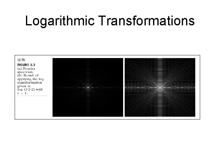 Logarithmic Transformations 