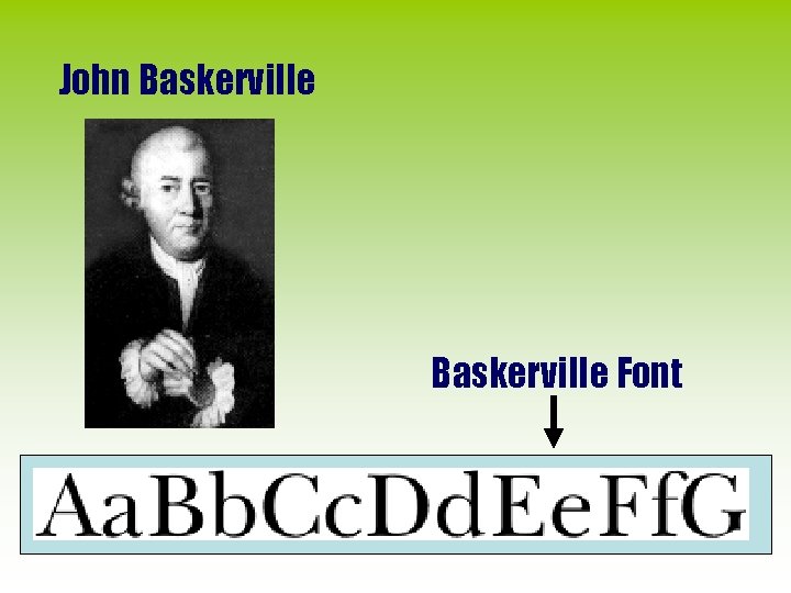 John Baskerville Font 