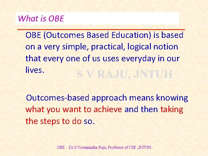 What is obe