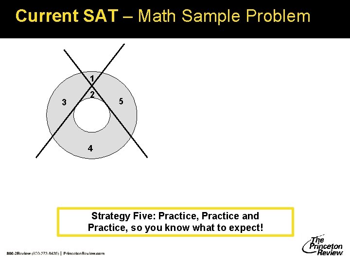 Current SAT – Math Sample Problem 1 3 2 5 4 Strategy Five: Practice, Current SAT – Math Sample Problem 1 3 2 5 4 Strategy Five: Practice,