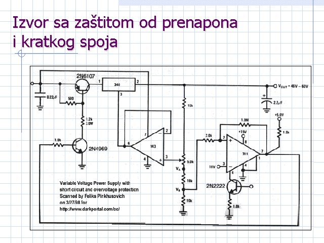 Izvor sa zaštitom od prenapona i kratkog spoja Izvor sa zaštitom od prenapona i kratkog spoja