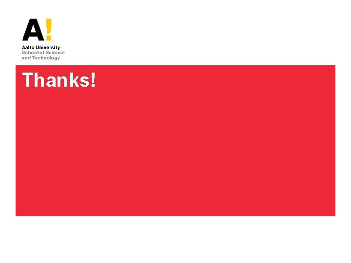 Thanks! Thanks!