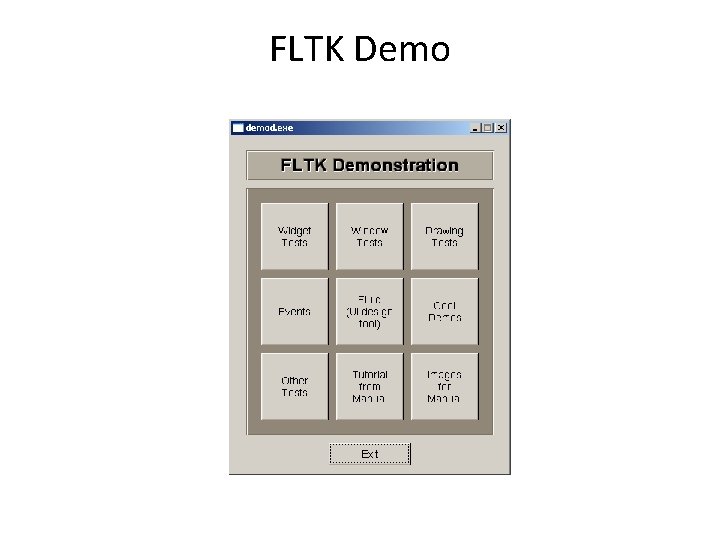 FLTK Demo 