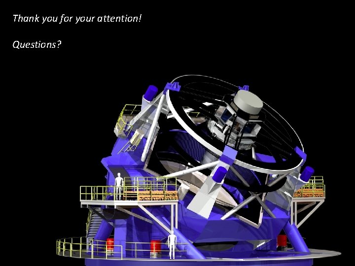 Thank you for your attention! Questions? 