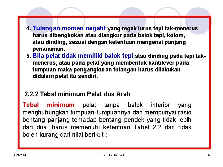 Pelat Dua Arah Two Way Slab 1142020 Konstruksi