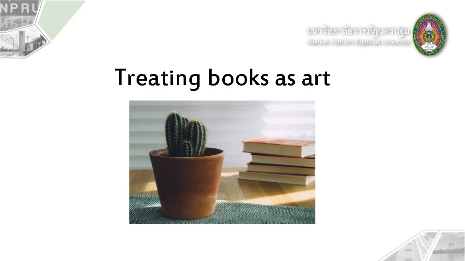 Treating books as art 