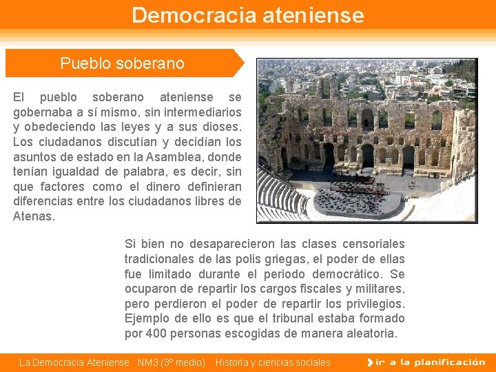 La democracia ateniense NM 3 3 medio Historia