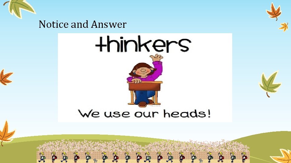 Notice and Answer 