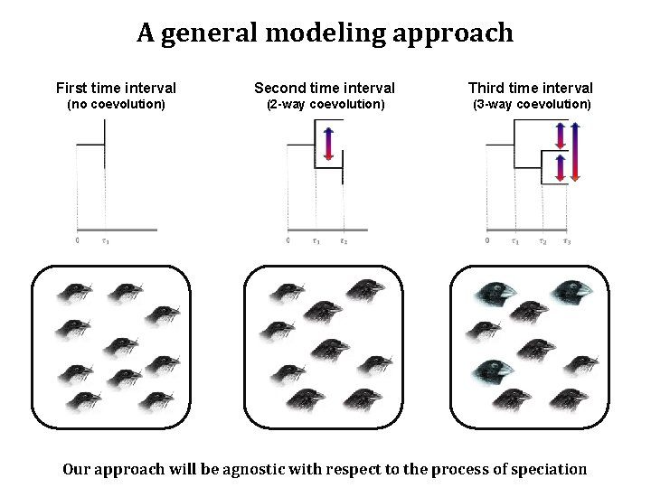 A general modeling approach First time interval Second time interval Third time interval (no