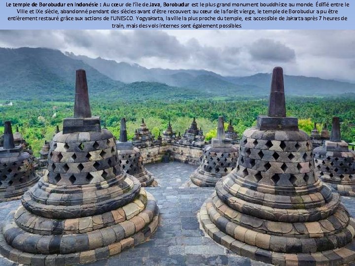 Le temple de Borobudur en Indonésie : Au cœur de l'île de Java, Borobudur