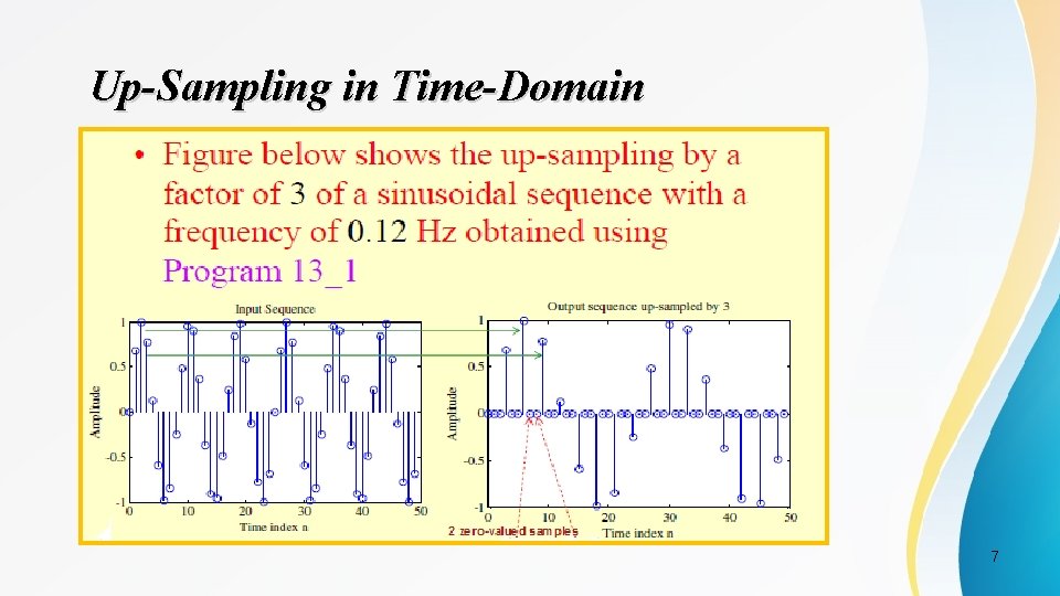 Up-Sampling in Time-Domain 7 