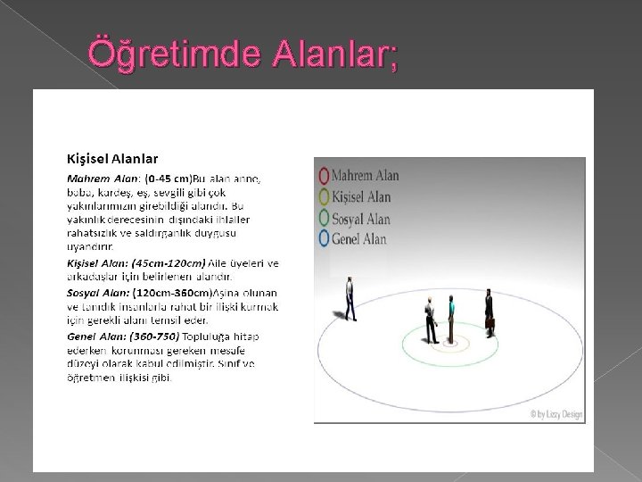 Öğretimde Alanlar; 