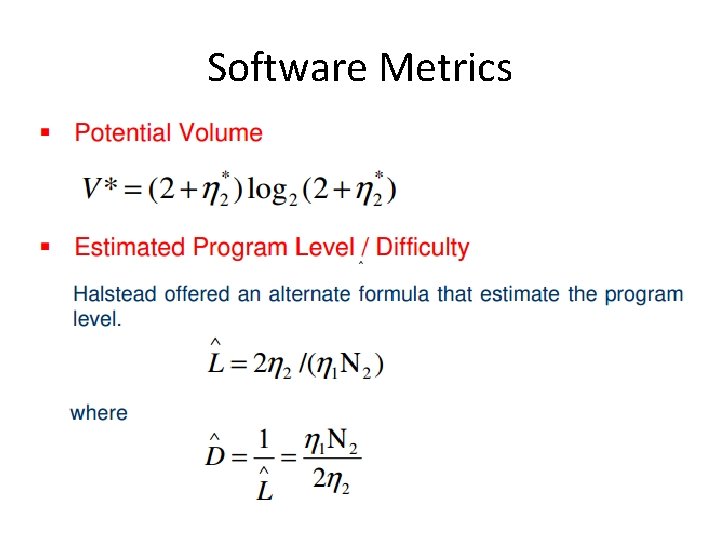 Software Metrics 