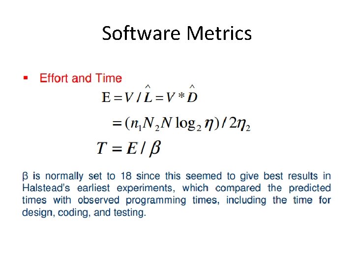 Software Metrics 