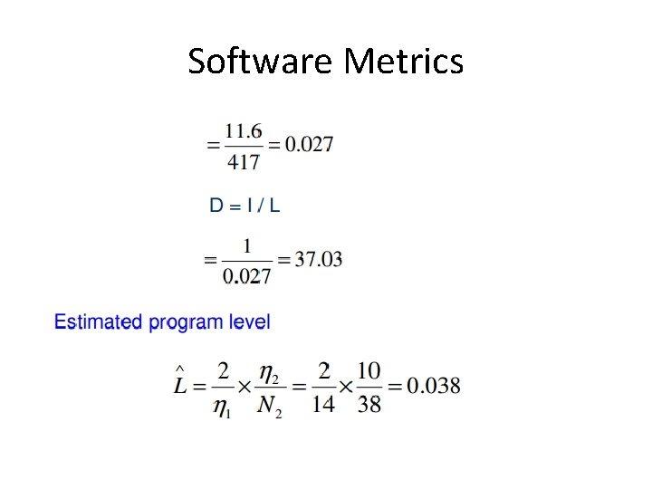 Software Metrics 