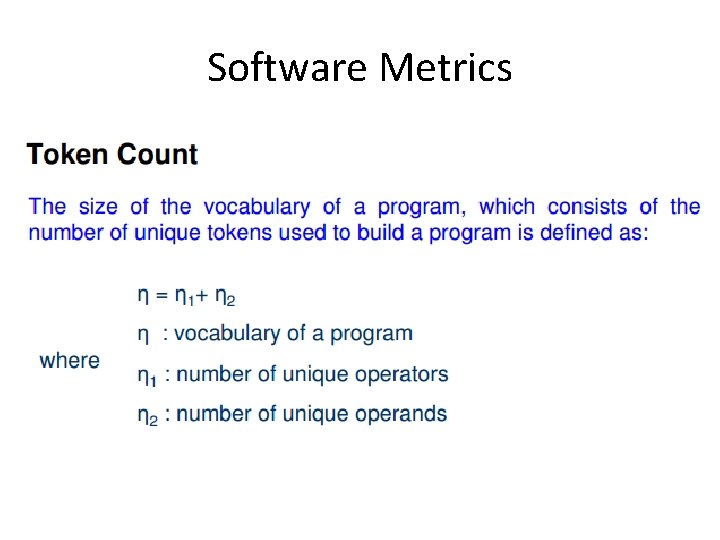 Software Metrics 