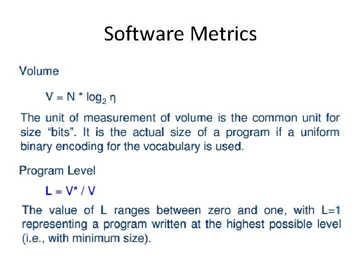 Software Metrics 