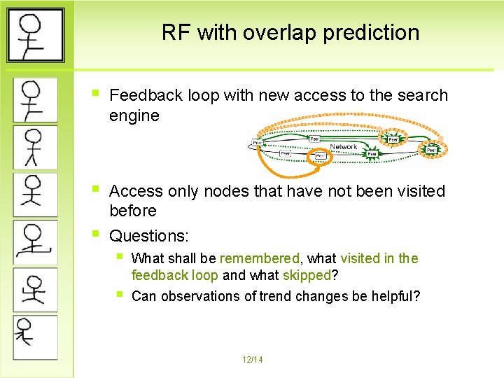 RF with overlap prediction § Feedback loop with new access to the search engine