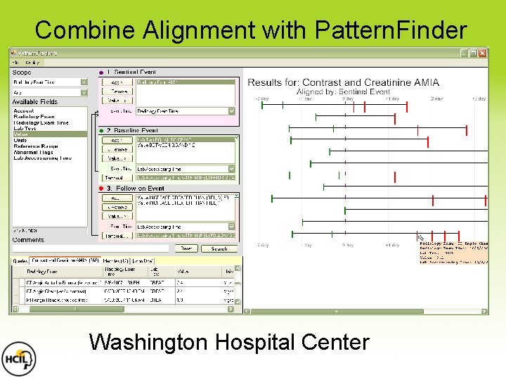 Combine Alignment with Pattern. Finder Washington Hospital Center Combine Alignment with Pattern. Finder Washington Hospital Center