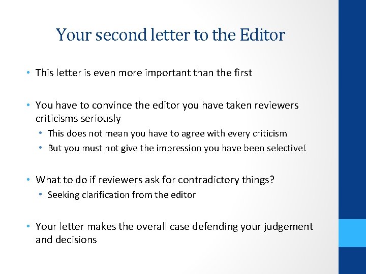 Your second letter to the Editor • This letter is even more important than