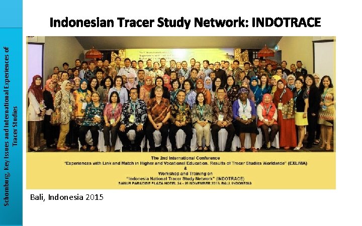 Schomburg, Key Issues and International Experiences of Tracer Studies Indonesian Tracer Study Network: INDOTRACE