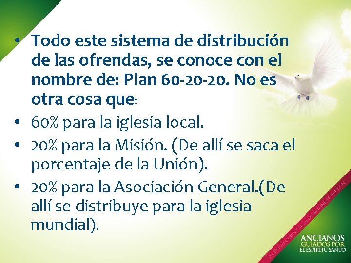  • Todo este sistema de distribución de las ofrendas, se conoce con el