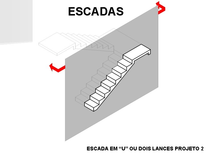 ESCADAS ESCADA EM “U” OU DOIS LANCES PROJETO 2 ESCADAS ESCADA EM “U” OU DOIS LANCES PROJETO 2