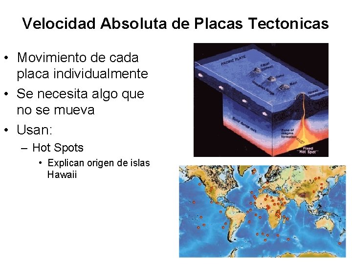 Velocidad Absoluta de Placas Tectonicas • Movimiento de cada placa individualmente • Se necesita