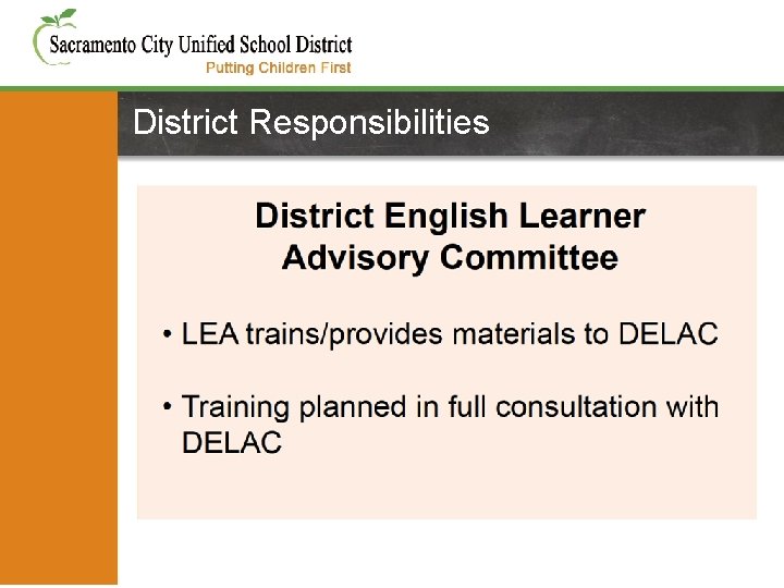 District Responsibilities 