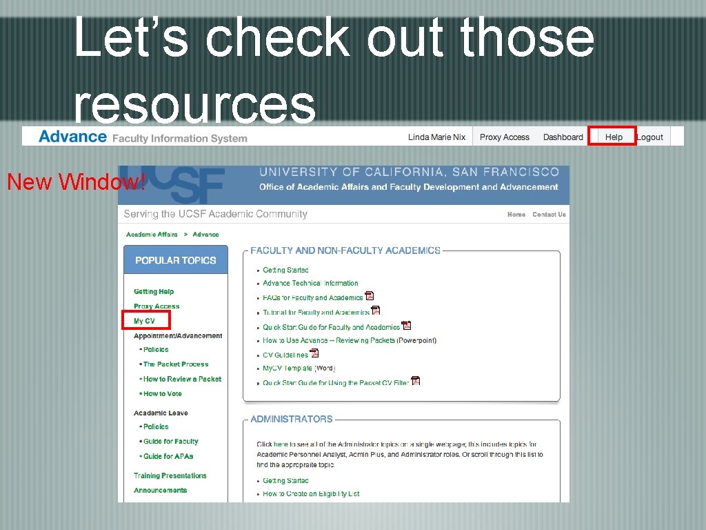 Let’s check out those resources New Window! 