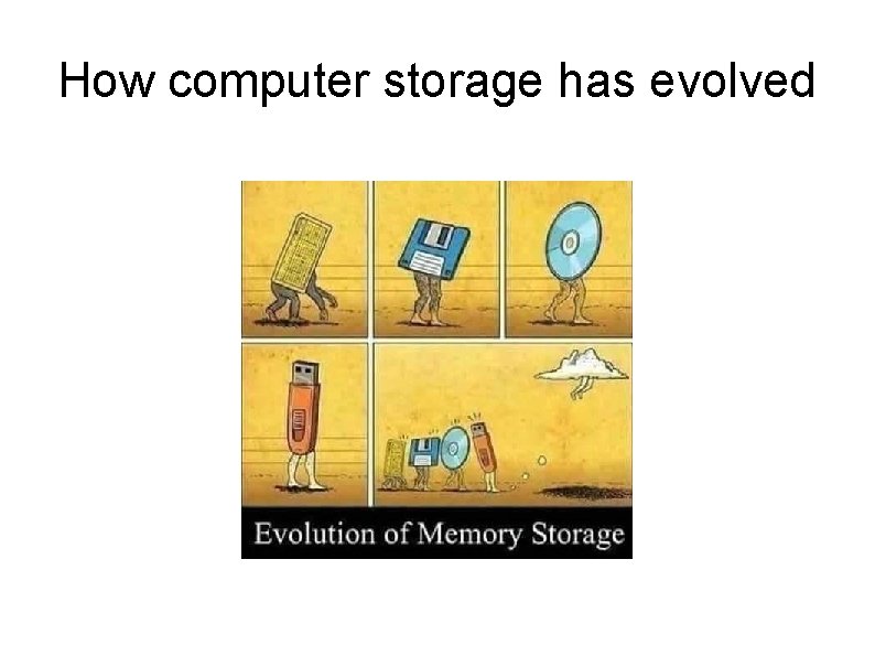 How computer storage has evolved How computer storage has evolved