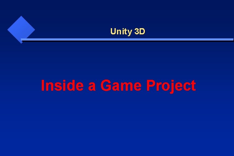 Unity 3 D Inside a Game Project 