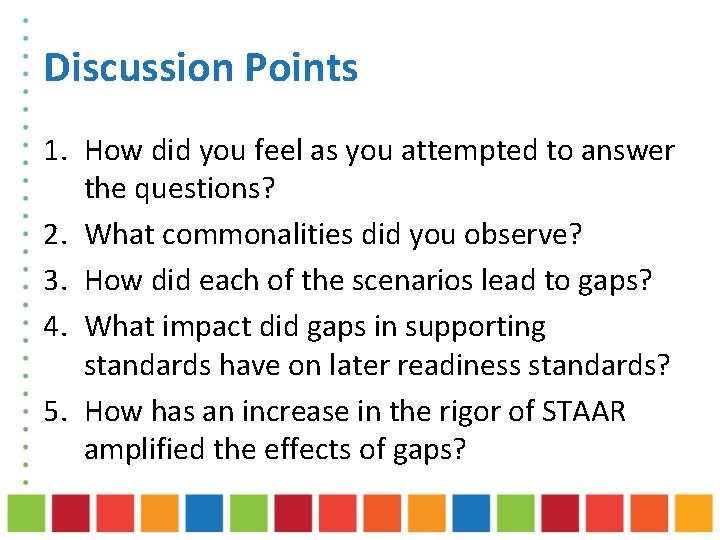 Discussion Points 1. How did you feel as you attempted to answer the questions?