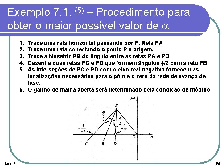 Exemplo 7. 1. (5) – Procedimento para obter o maior possível valor de a Exemplo 7. 1. (5) – Procedimento para obter o maior possível valor de a