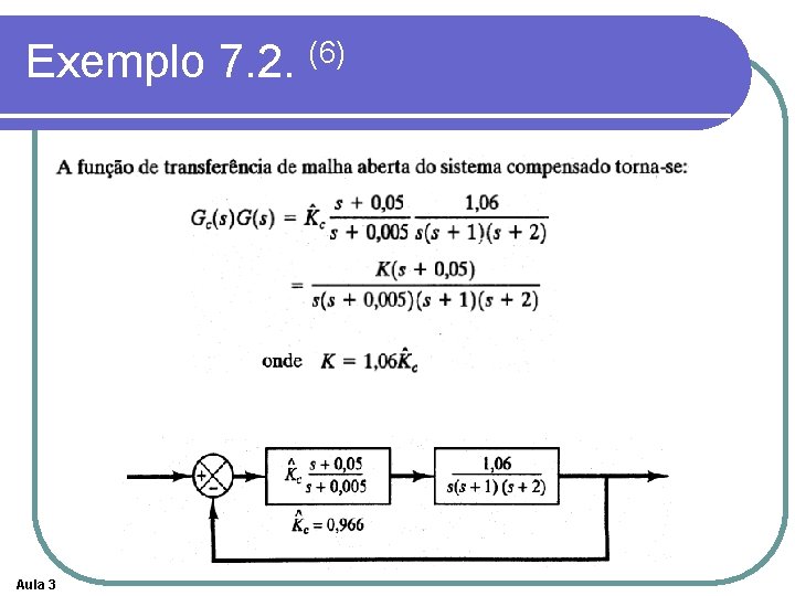 Exemplo 7. 2. (6) Aula 3 Exemplo 7. 2. (6) Aula 3