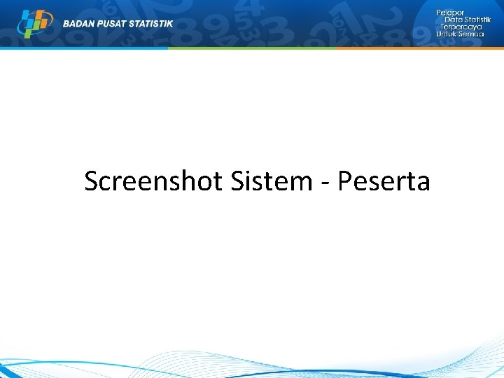 Screenshot Sistem - Peserta Screenshot Sistem - Peserta
