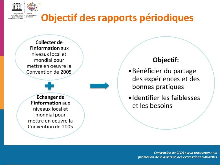 Objectif des rapports périodiques Convention de 2005 sur la protection et la promotion de